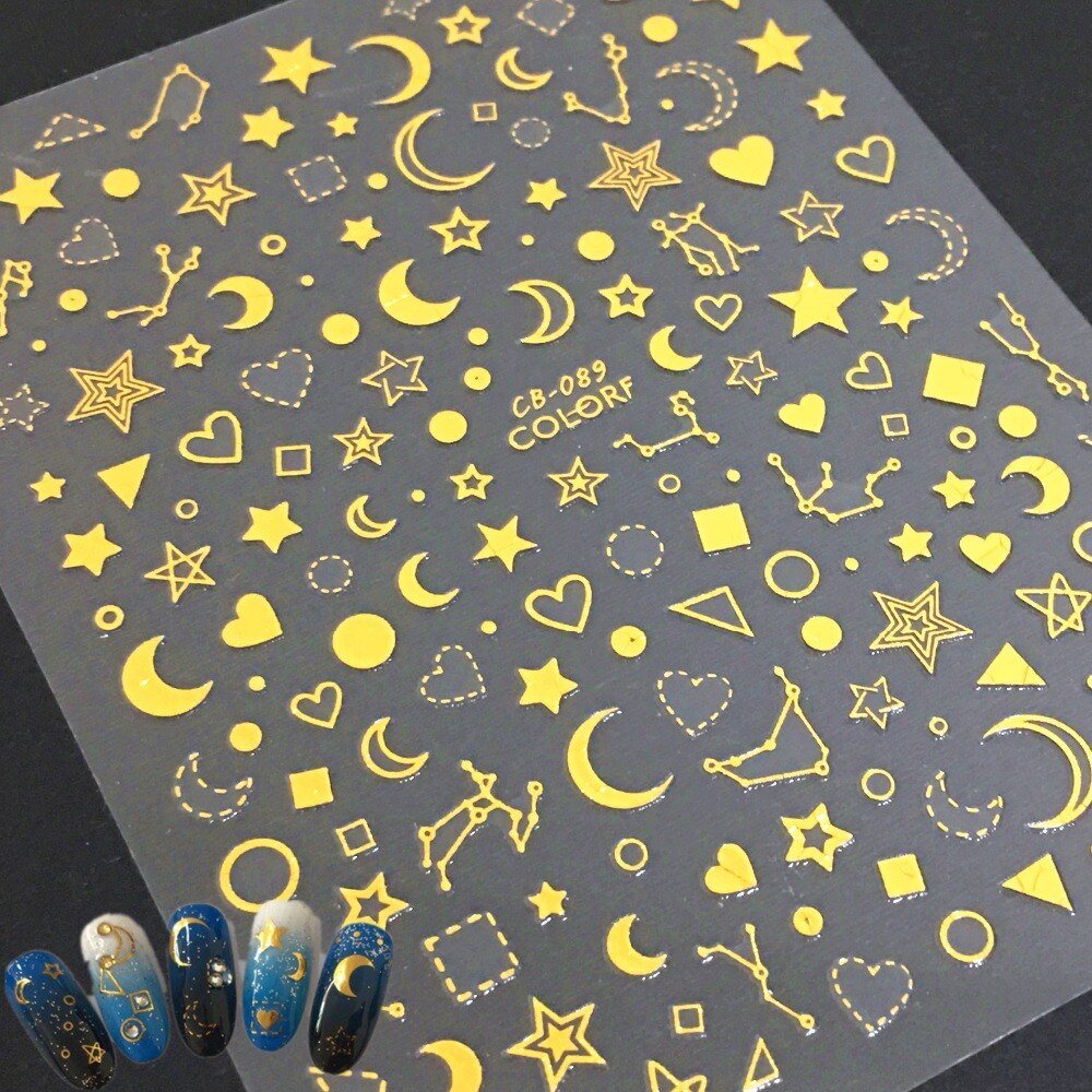 Sticker CB-089 Corazones y Estrellas
