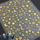Sticker CB-089 Corazones y Estrellas