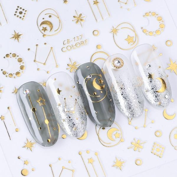 Sticker CB-137 Estrellas y Lunas