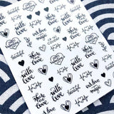 Sticker CB-165 Corazones