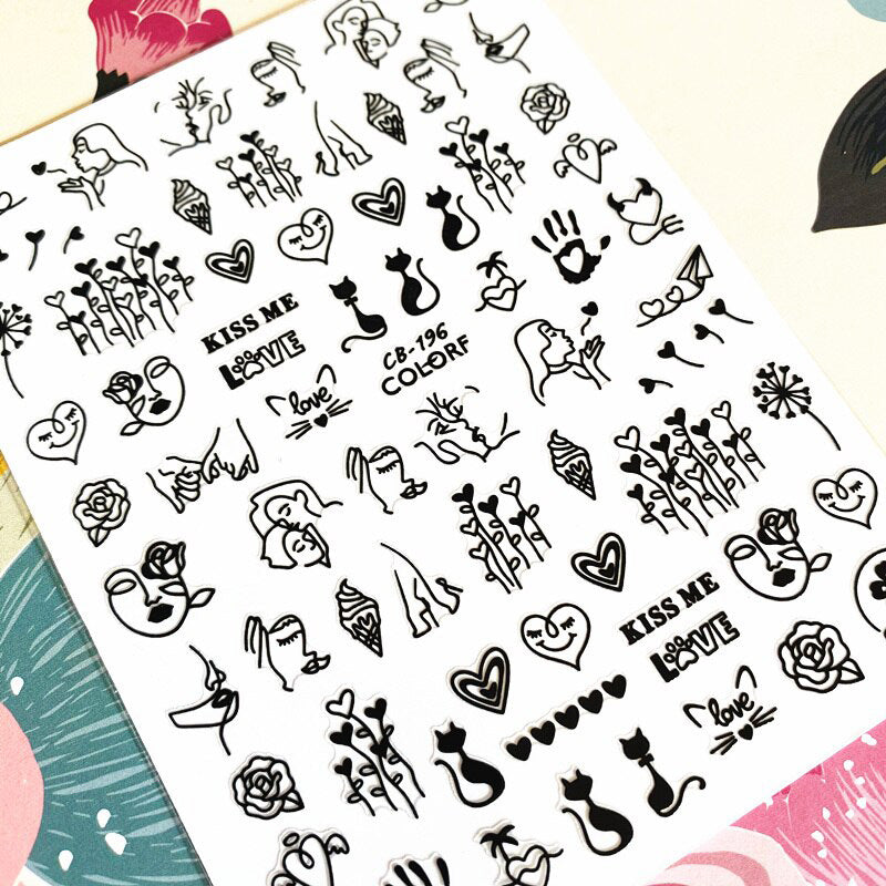Sticker CB-196 Corazones