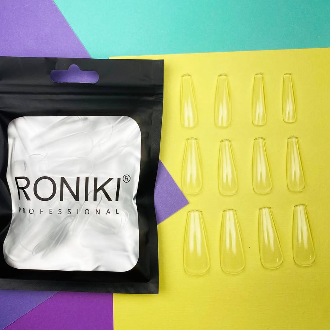 Bolsa Soft Gel Tips Coffin Médium 60 uds Roniki