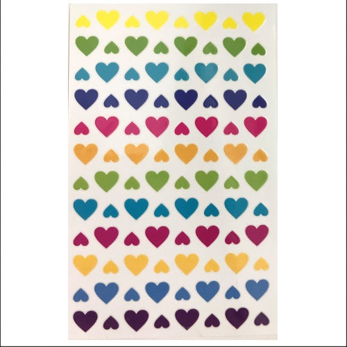 Sticker Corazones Neón