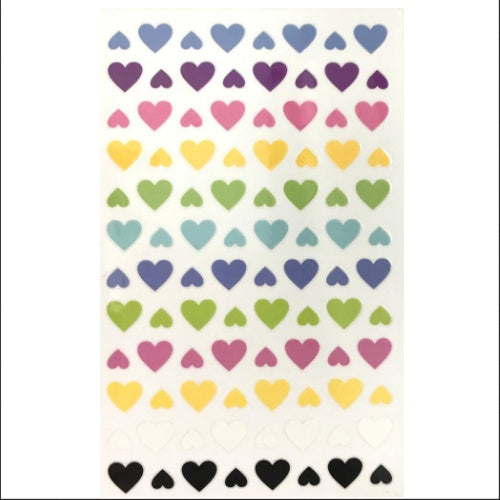Sticker Corazones Pastel