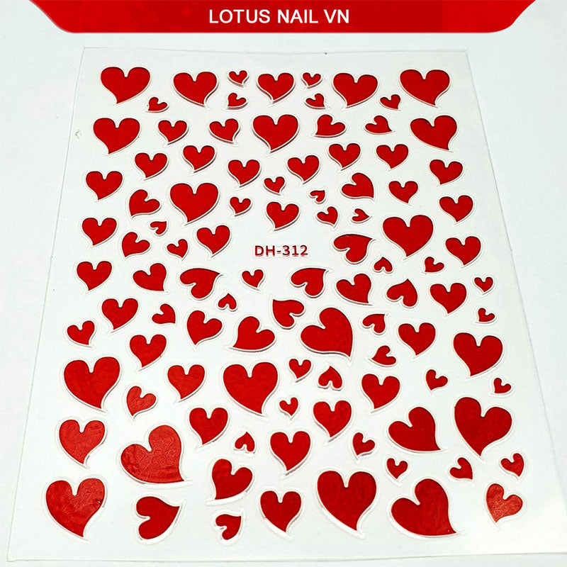 Sticker DH-312 Corazones