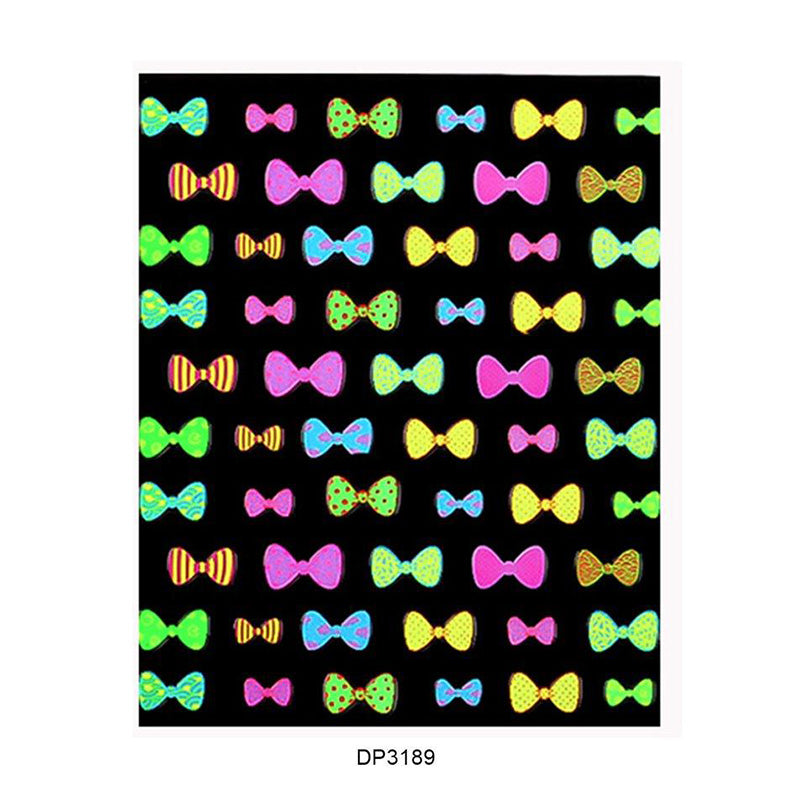 Sticker DP3189 Moños Neón