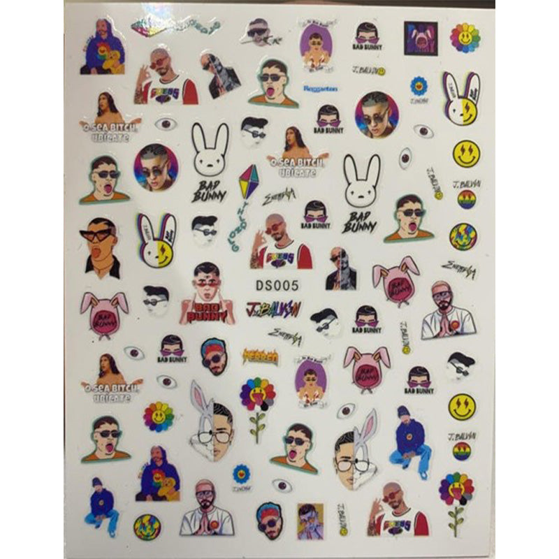 Sticker DS005 J Balvin y Bad Bunny
