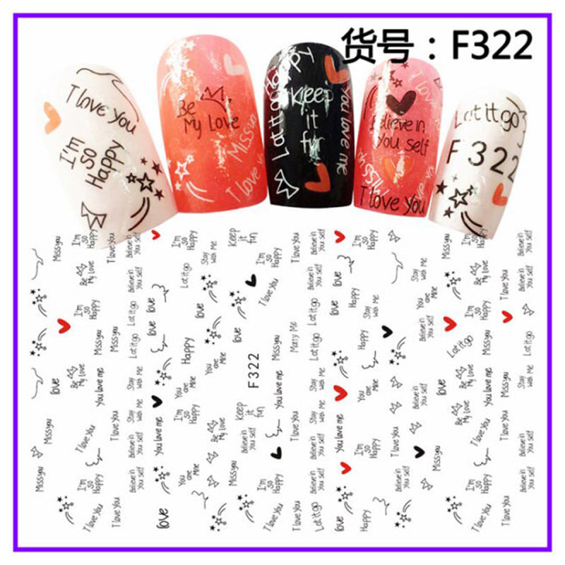 Sticker F322 Letras