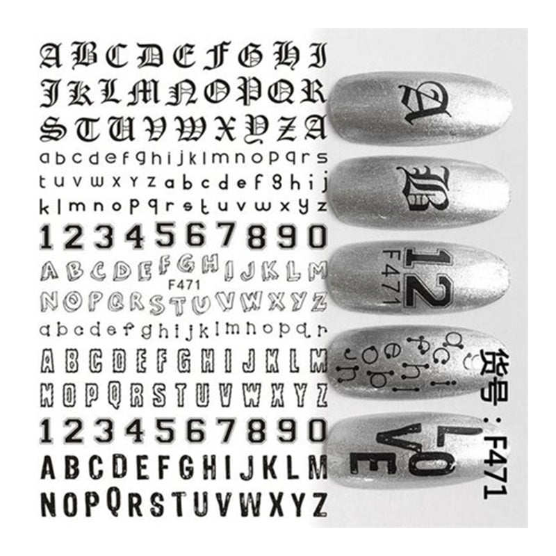 Sticker F471 Letras