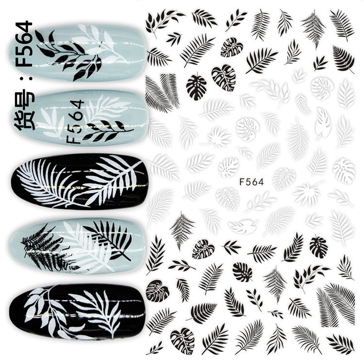 Sticker F564 Hojas