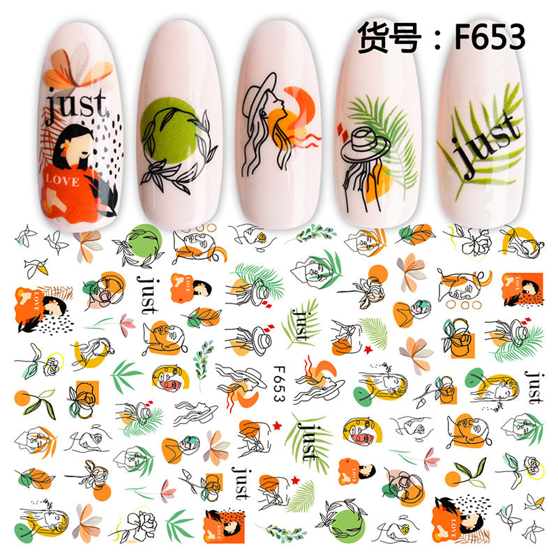 Sticker F653 Rostros