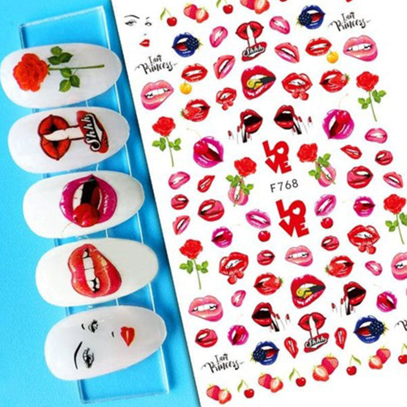 Sticker F768 Labios
