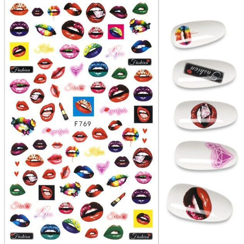 Sticker F769 Labios