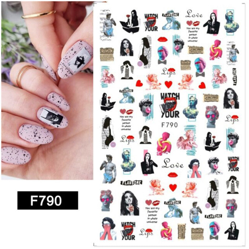 Sticker F790 Rostros
