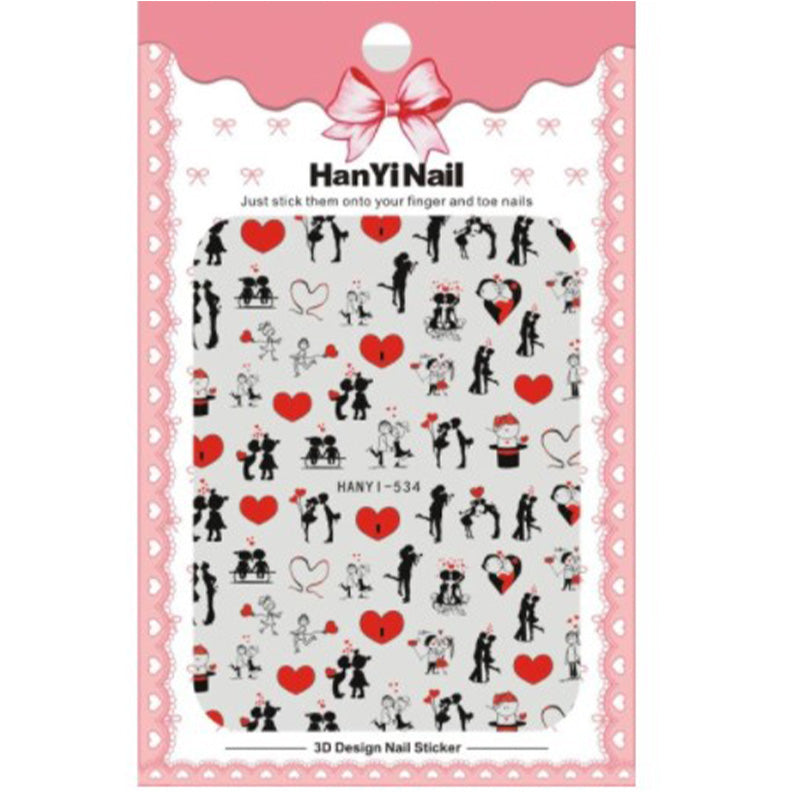 Sticker HANYI-534 Corazones