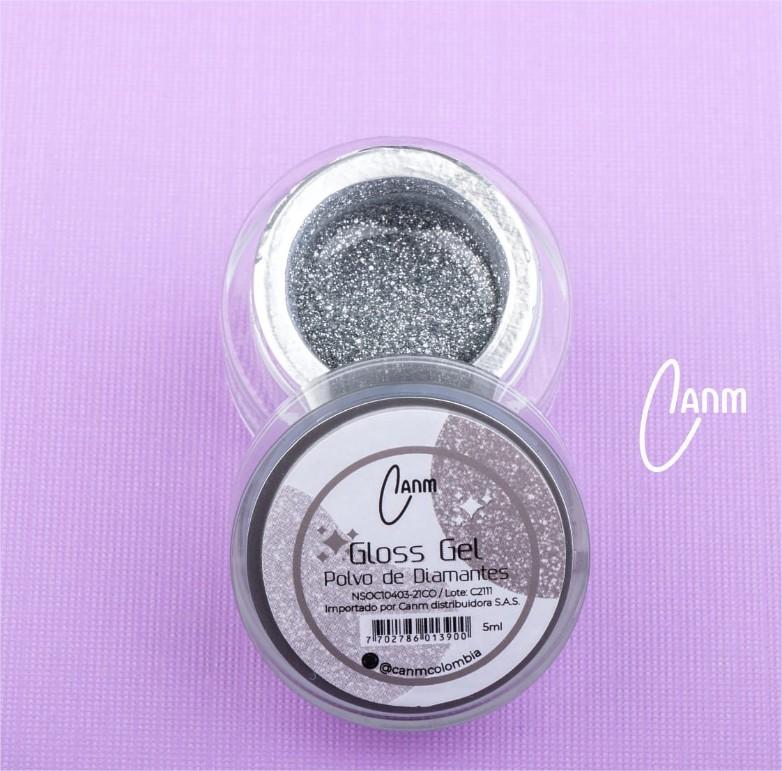 Gloss Gel CANM Polvo De Diamante 5ml