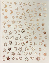 Sticker 1168 Corazones y Estrellas
