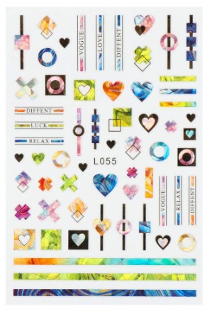 Sticker L055 Corazones