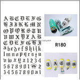 Sticker R180 Letras