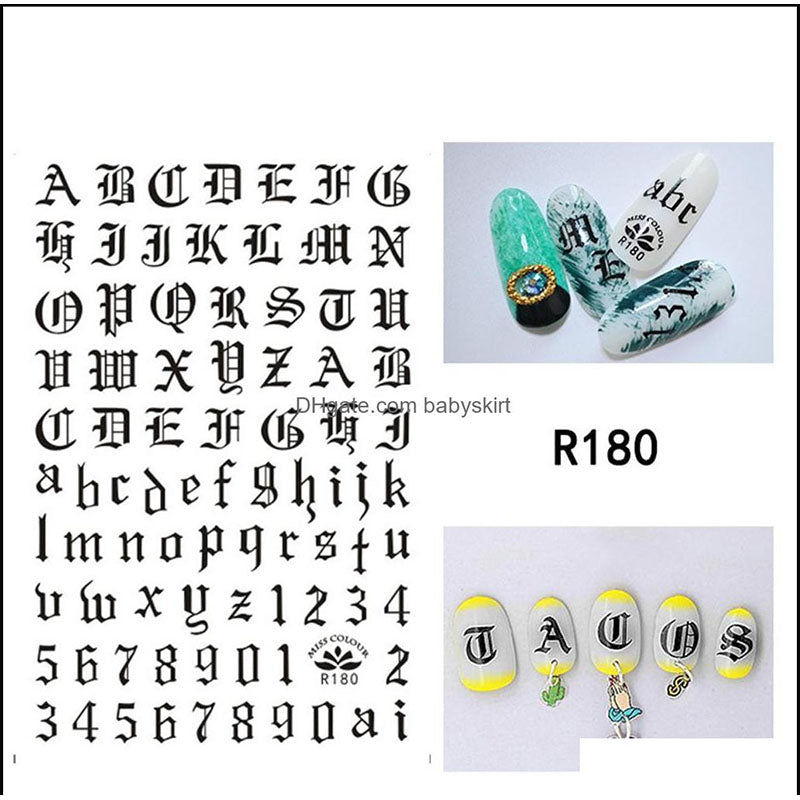 Sticker R180 Letras