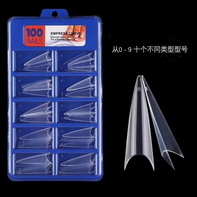Caja Tips Stiletto Blancas