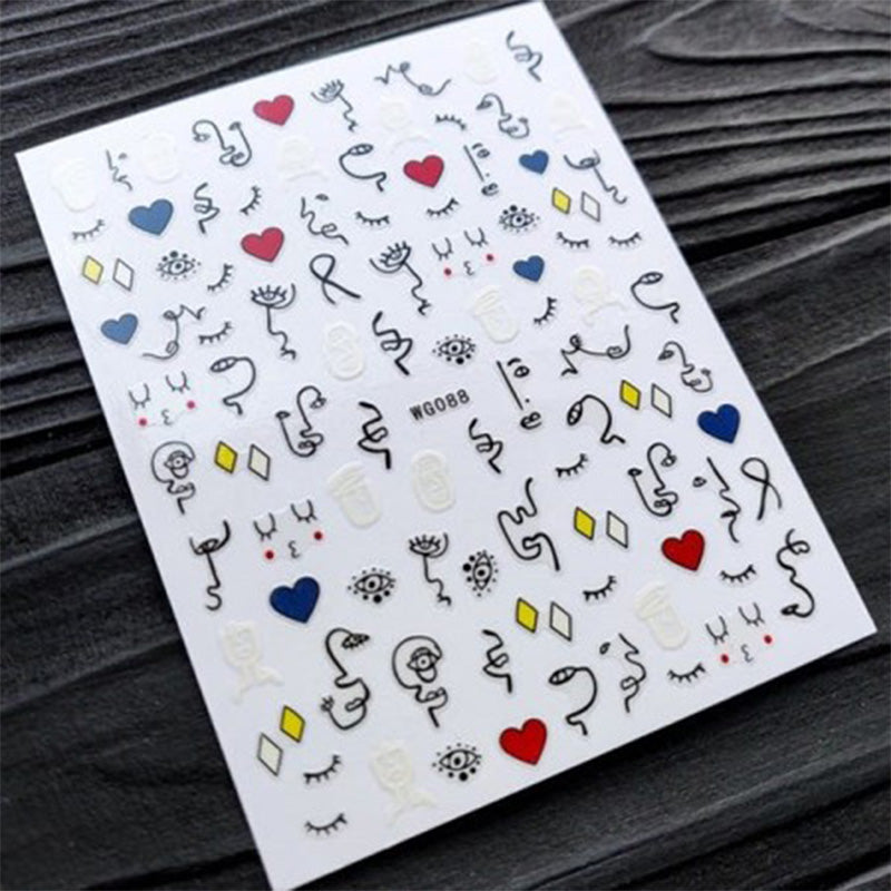 Sticker WG088 Corazones
