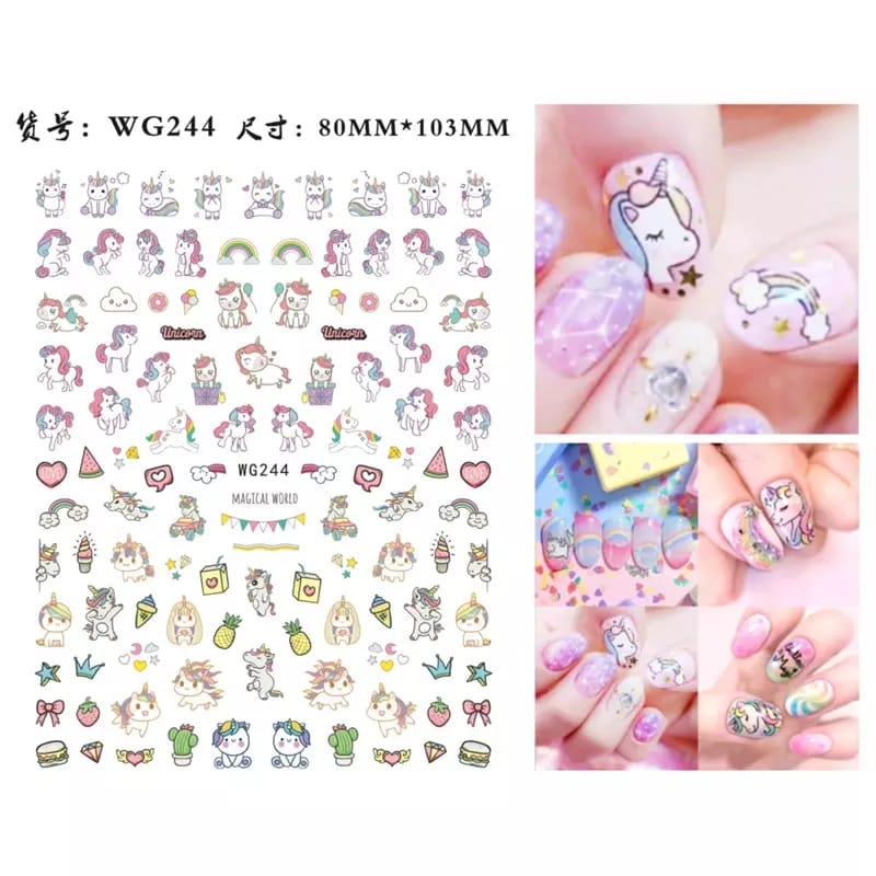 Sticker WG244 Unicornio