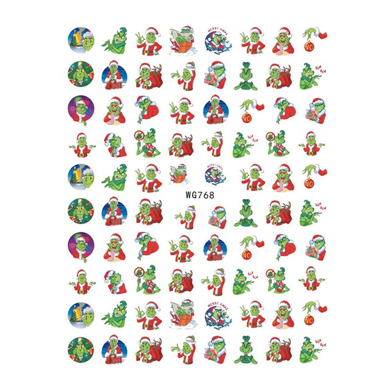 Sticker WG768 Grinch Navidad