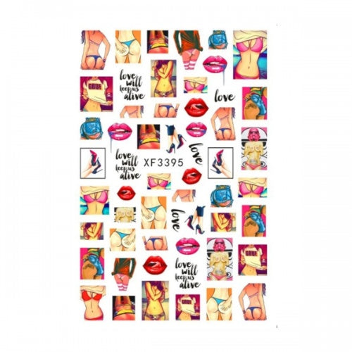 Sticker XF3395 Labios