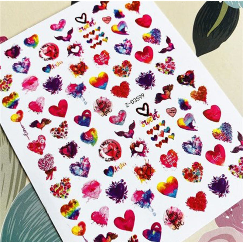 Sticker Z-D3599 Corazones